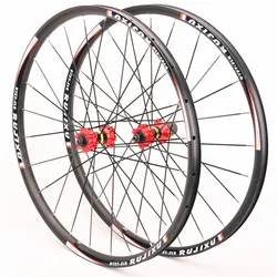 Super light MTB Mountain Bike 26 27.5 29 inches Disc Brake Wheelset Sealed Bearing Six Holes Alloy Wheels Wheelset Spread Flat