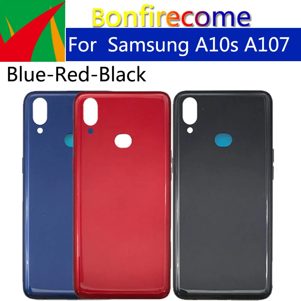 For Samsung Galaxy A10S A107 A107F A107M A107F/DS A107M/DS Battery Cover Rear Door Housing with sticker