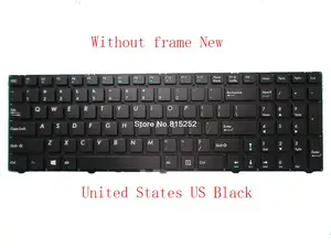Клавиатура для ноутбука Pegatron D15 D15D D15B MP-13A83US-5285 0KN0-1B1US12 без рамки, новые Соединенные Штаты, США, Черная