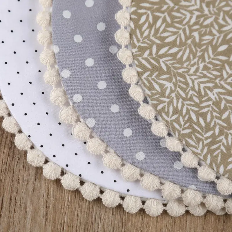 1Pc Cotton Embroidery Double Sided Baby Bibs Baby Girls Saliva Towel Newborn Toddler Baby Boys Feeding Burp Cloths Bandana Scarf