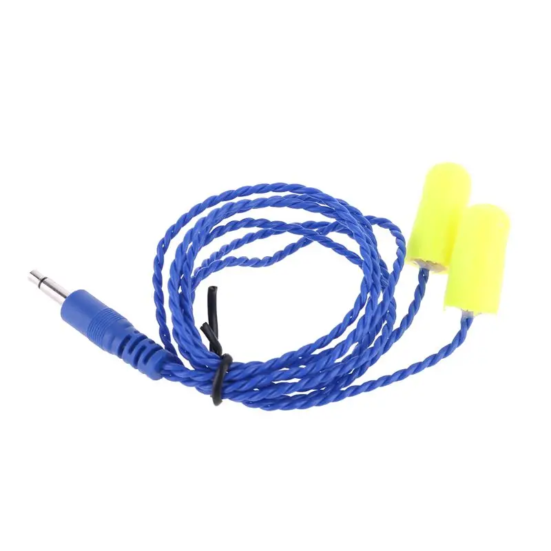 Replacement 3.5mm Rugged Radio Noise Cancelling Foam Earbuds Mono Racing Speaker Headphone Headset Cable Earphone Cord