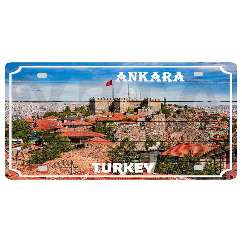 【YZFQ】30X15CM Turkey Istanbul City Travel Metal  Sign Decorative Wall Pub Home Restaurant Craft Decor Vintage Poster DC-1612B