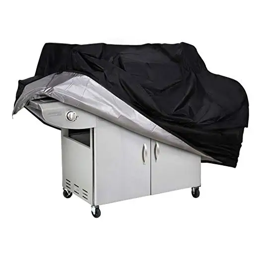 Outdoor Waterproof BBQ Cover BBQ Accessories Grill Cover Anti Dust Rain Gas Charcoal Electric Barbeque Grill Protection Black