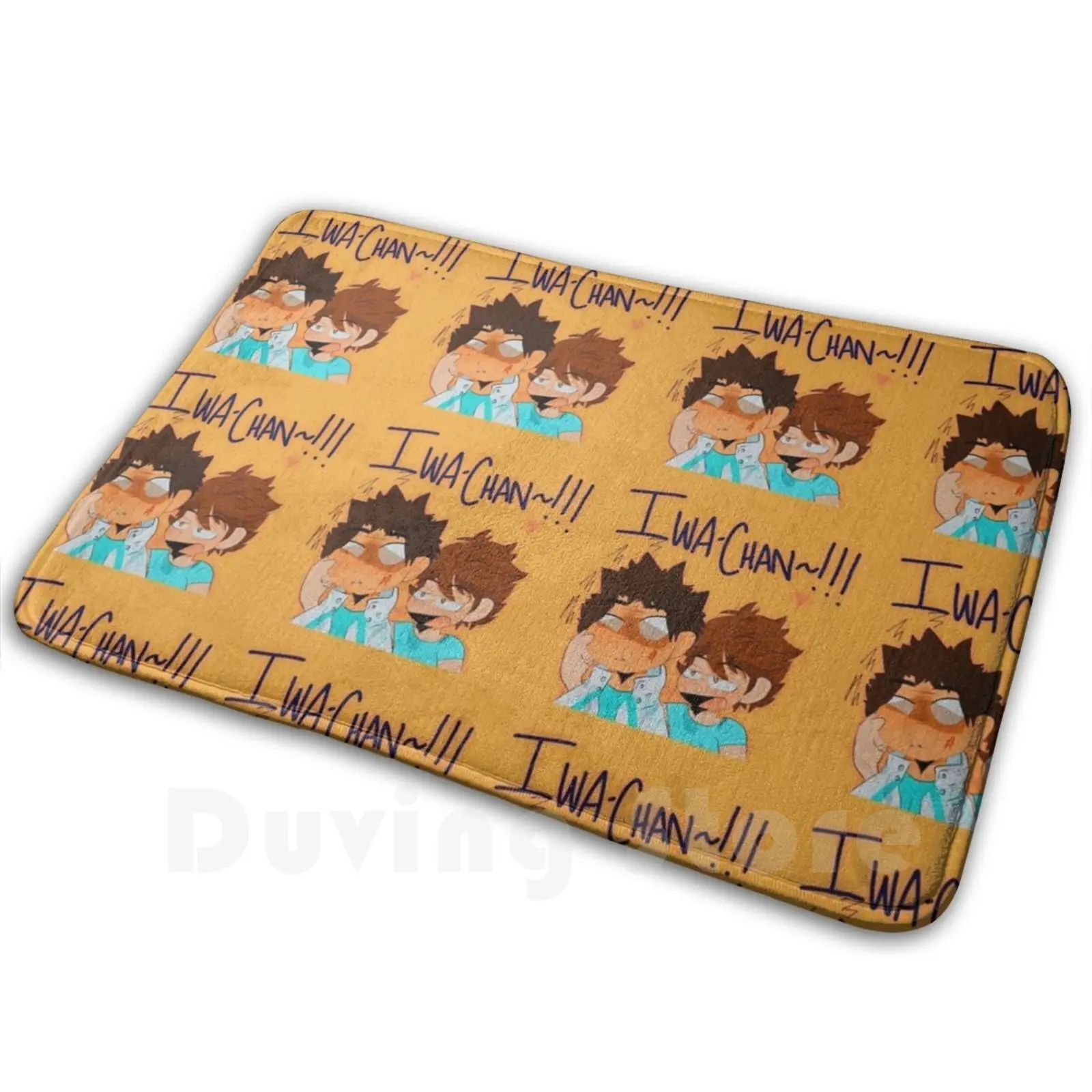 Iwa-Chan! Mat Rug Carpet Anti-Slip Floor Mats Bedroom Iwaizumi Fan Art Oikawa Iwaoi Volleyball Anime Manga Shounen