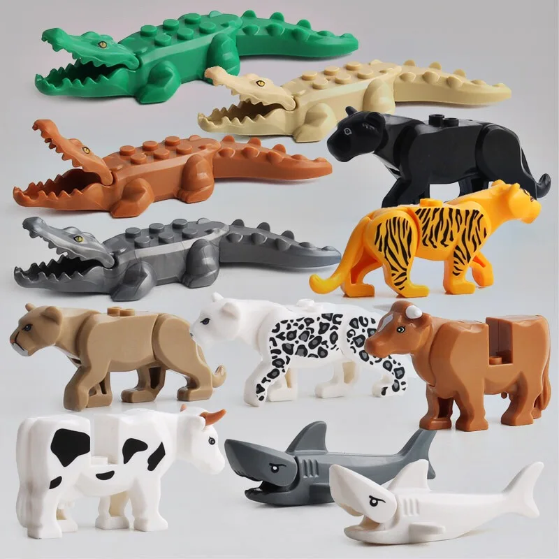 Animal Series Model Figures Big Building Blocks Animals Educational Toys For Kids Children Gift Compatible With Legoed Duploed