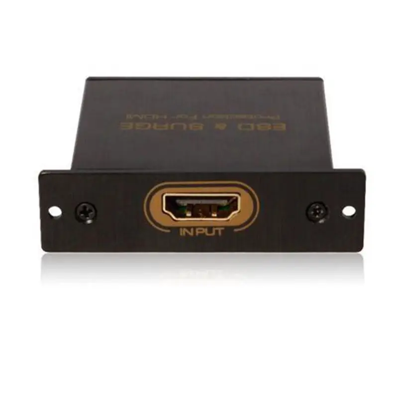 Durevole Nero HDMI Surge Protector Protezione HDMI Contro ESD Aumento di Potenza con Accessori in Filo