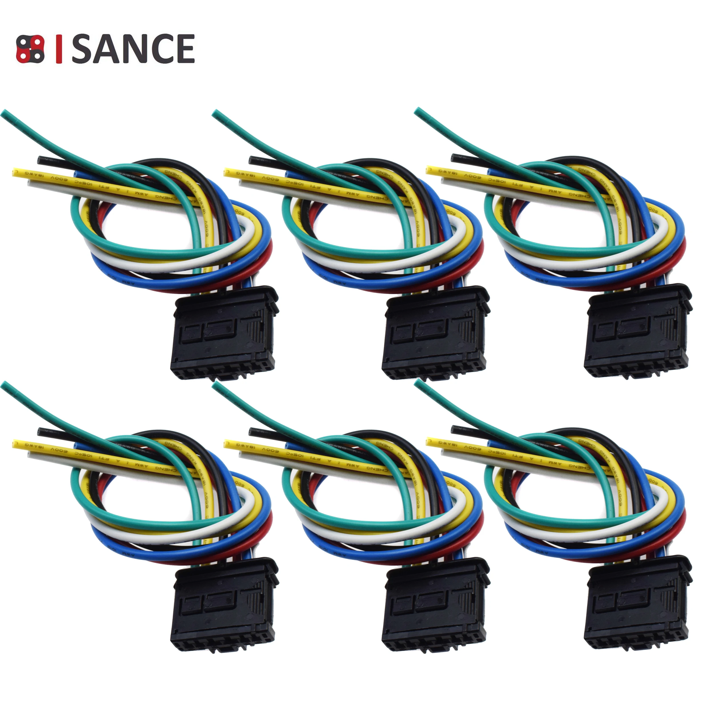 ISANCE Rear Light Lamp Wire Connector Wiring Plug For Citroen Peugeot Fiat Dacia LOGAN MCV DOKKER DUSTER SANDERO l ll SCUDO