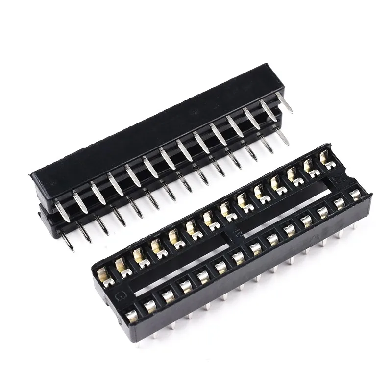 10PCS IC Sockets 2.54MM DIP6 DIP8 DIP14 DIP16 DIP18 DIP20 DIP28 DIP40 pins Connector DIP Socket 6 8 14 16 18 20 24 28 32 40 pin