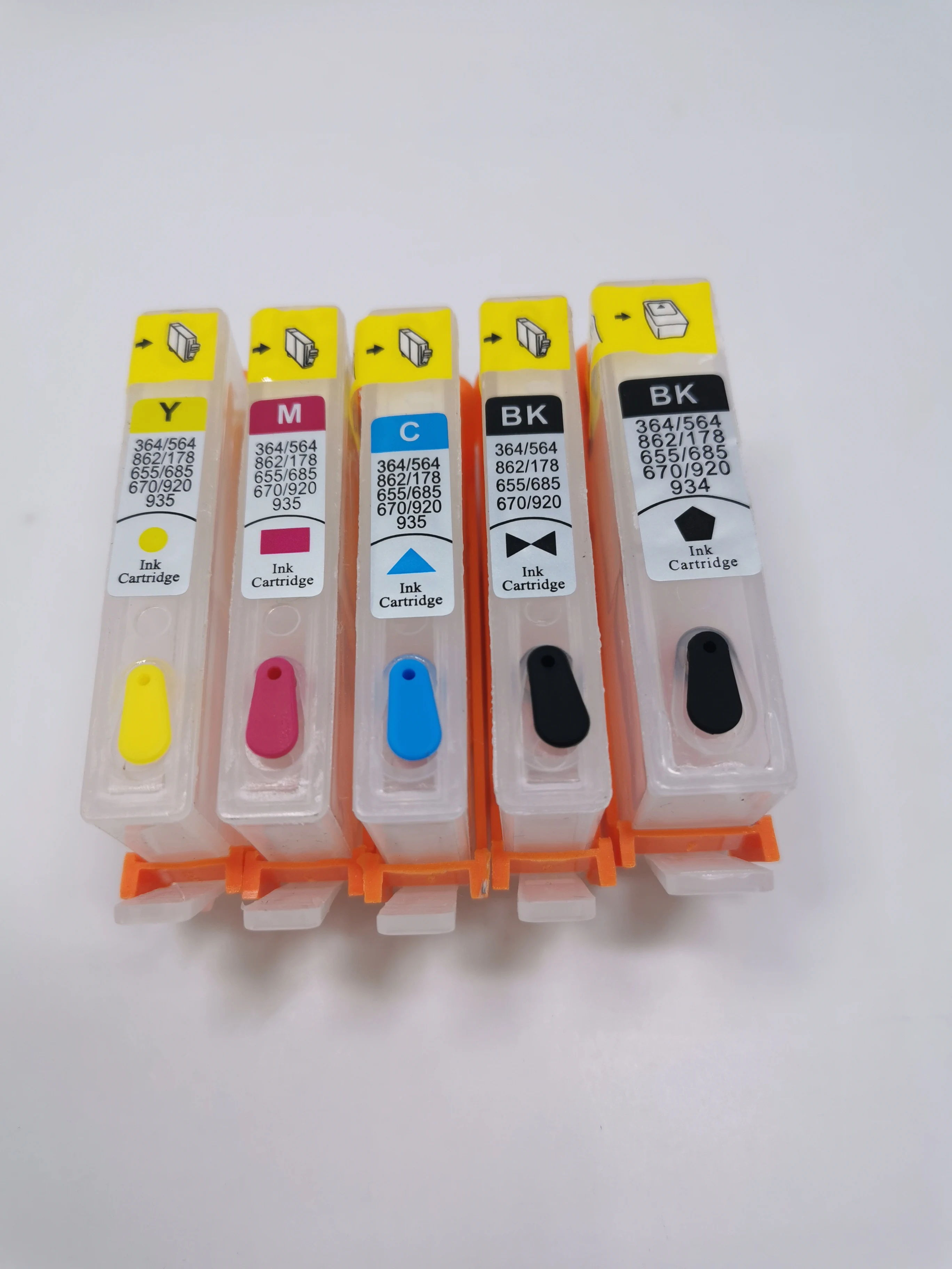 

YOTAT 5 Color Refillable ink cartridge with chip For HP178 HP178XL for HP Photosmart C6300/C5300/C5383/C6383/D5460/D5400