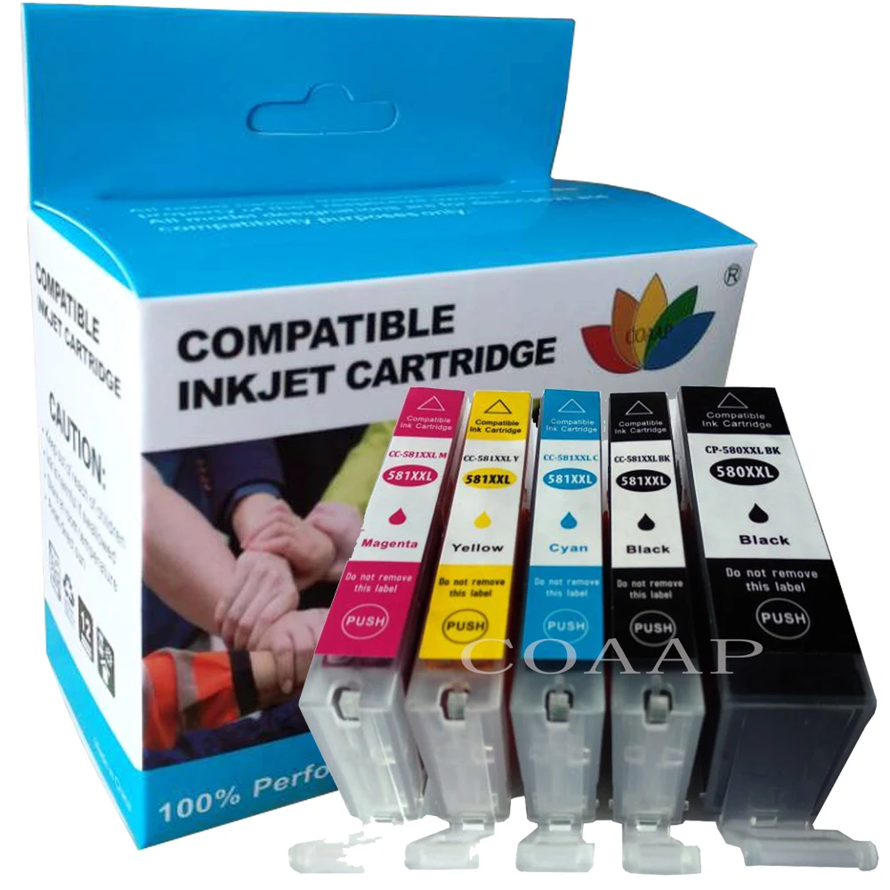 PGI-580 CLI-581 XXL Compatible ink Cartridge For Canon TS8150 TS8151 TS8152 TS9150 TS9155 TR7550 TS6150 inkjet printer