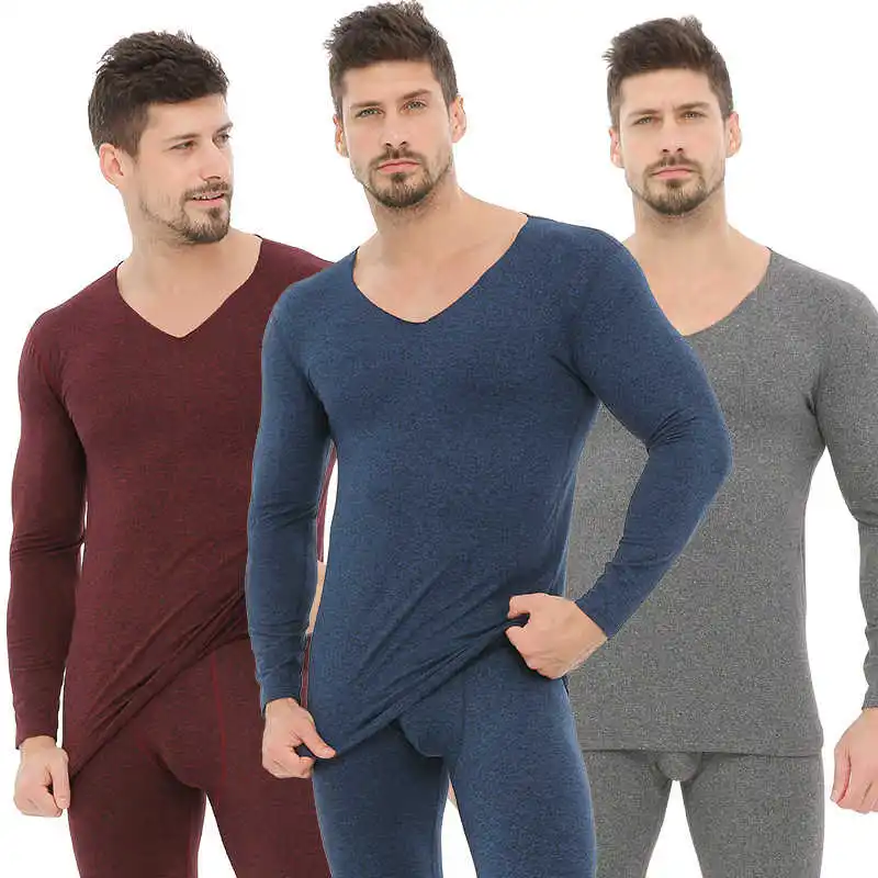 

Men Cotton Thermal Underwear Spring Autumn Winter Seamless Thermo Warm Underwear Sets For Male Fitness Gymming Long Johns EA8001