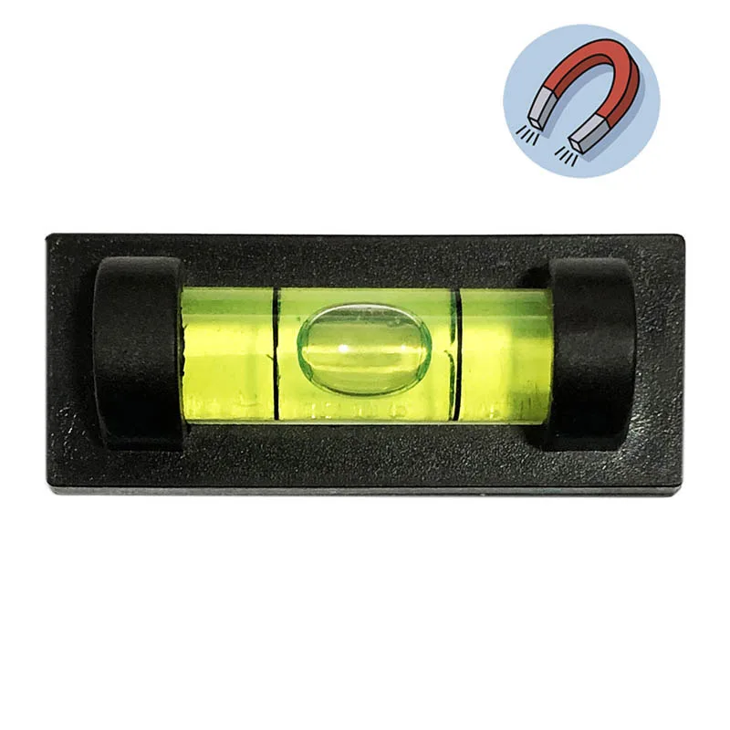 (50 pieces/Lot)QASE Spirit Level Bubble With Magnetic for TV Rack Photo Frame Goods Shelf Frame Accessories