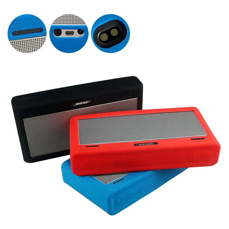 Newest Travel Soft Silicone Case + Hard EVA Zipper Bags For Bose