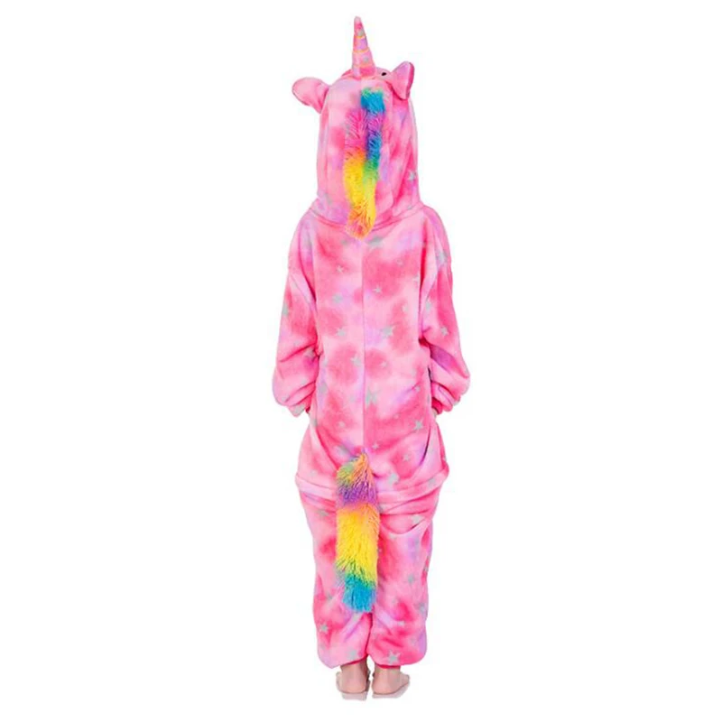 Hot Kid Color Tiger Cosplay Kigurumi Onesies Child Cartoon Winter Anime Star Jumpsuit Costume Girl Boy Animal Sleepwear Pajamas