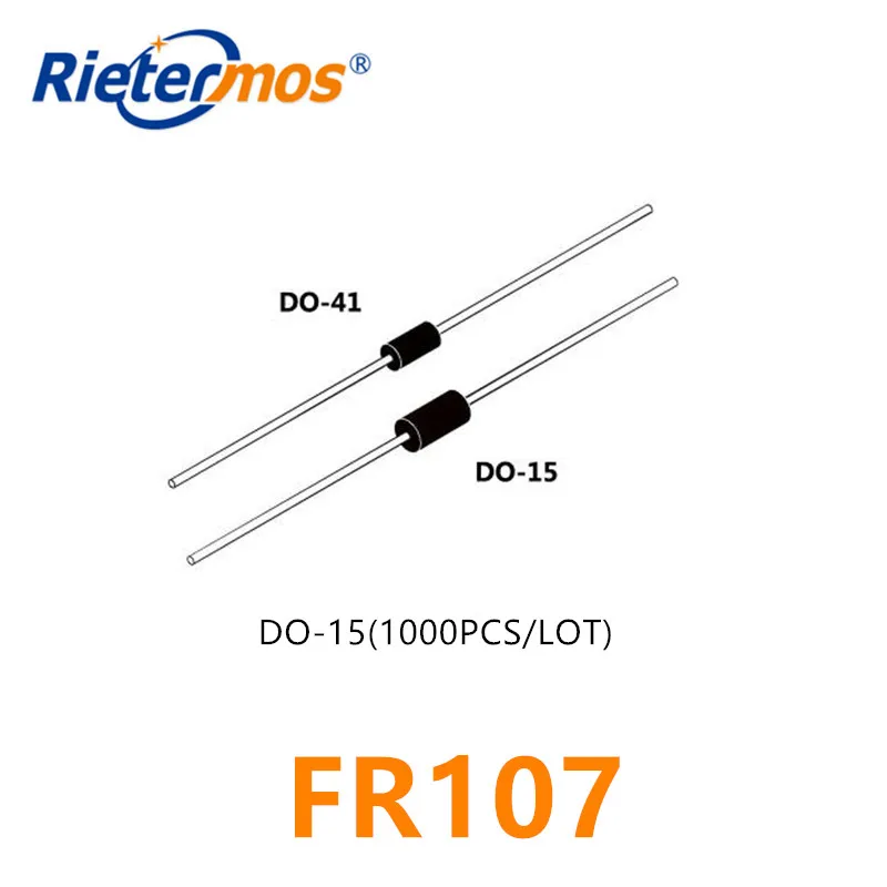 1000 Chiếc FR107 DO-41 1A1000V Nhúng Sản Xuất Tại Trung Quốc