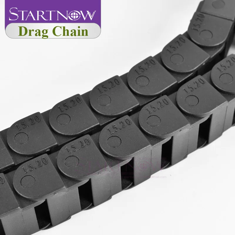 Startnow Plastic Drag Chains Wire Carrier With End Connectors Bridge Transmission Cable Chain CNC Router Laser Machine Towline