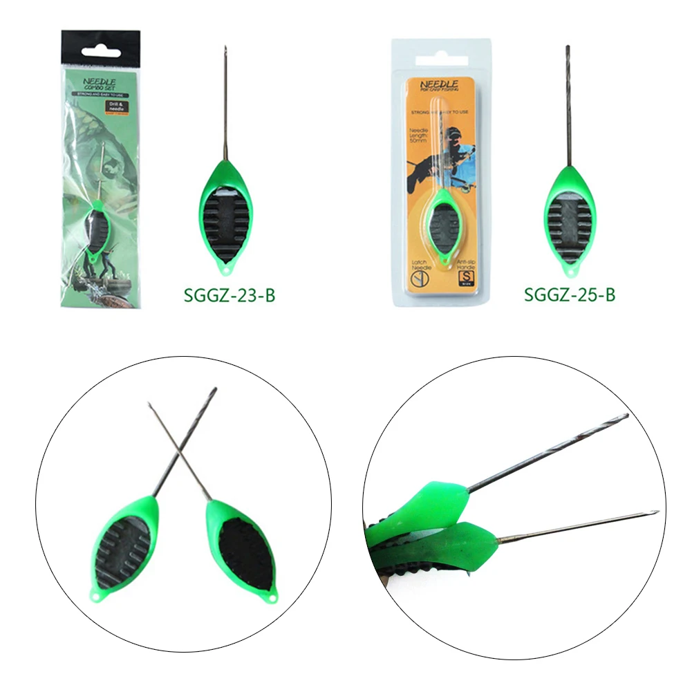 ​1pc Bait Needle Carp Fishing Baiting Rig Needles Fishing Tools 2 sizes Rotated Drill Needle For Punching Hardened Bait Pesca