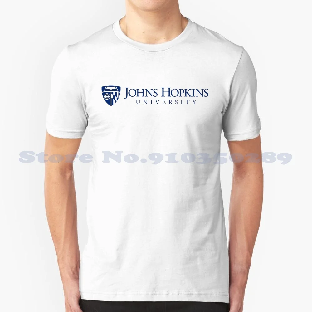 Johns Hopkins University Sticker / Shirt 100% Cotton T-Shirt Johns Hopkins University College School White Case Skin Laptop