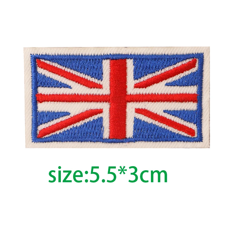 1PCS Black White English Alphabet Rectangle Embroidery Patches for Clothing Stripes Written Words Sticker Clothes Letters Badges