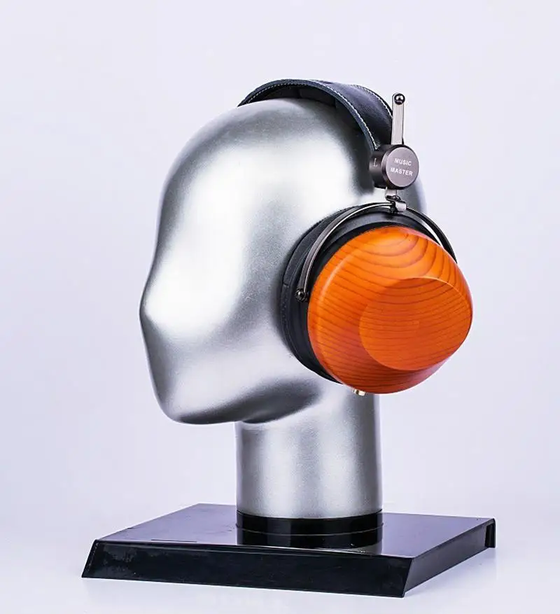 Música mestre 66mm nano diafragma de madeira plana música audiophile músico over-ear fechado-back fones de ouvido pk HE-R10 hd800