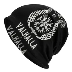 Niestandardowe czapki Victory Or Valhalla Viking dla mężczyzn Kobiety Unisex Hip Hop Winter Warm Knit Hat Adult Bonnet Hats