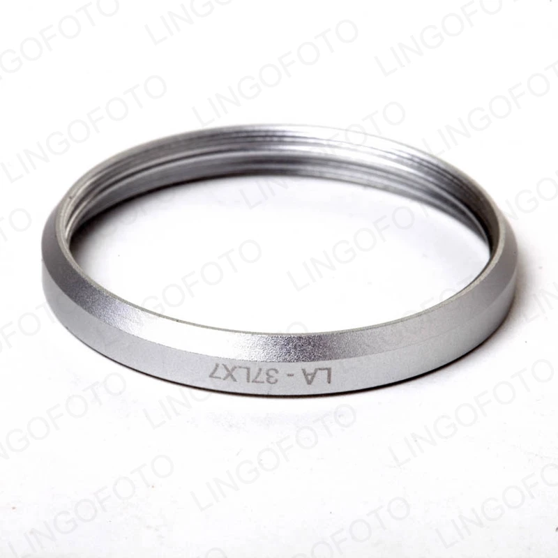 Anillo adaptador de filtro de lente de 37mm, LA-37LX7 plateado para Panasonic DMC-LX7, reemplaza a DMW-FA1