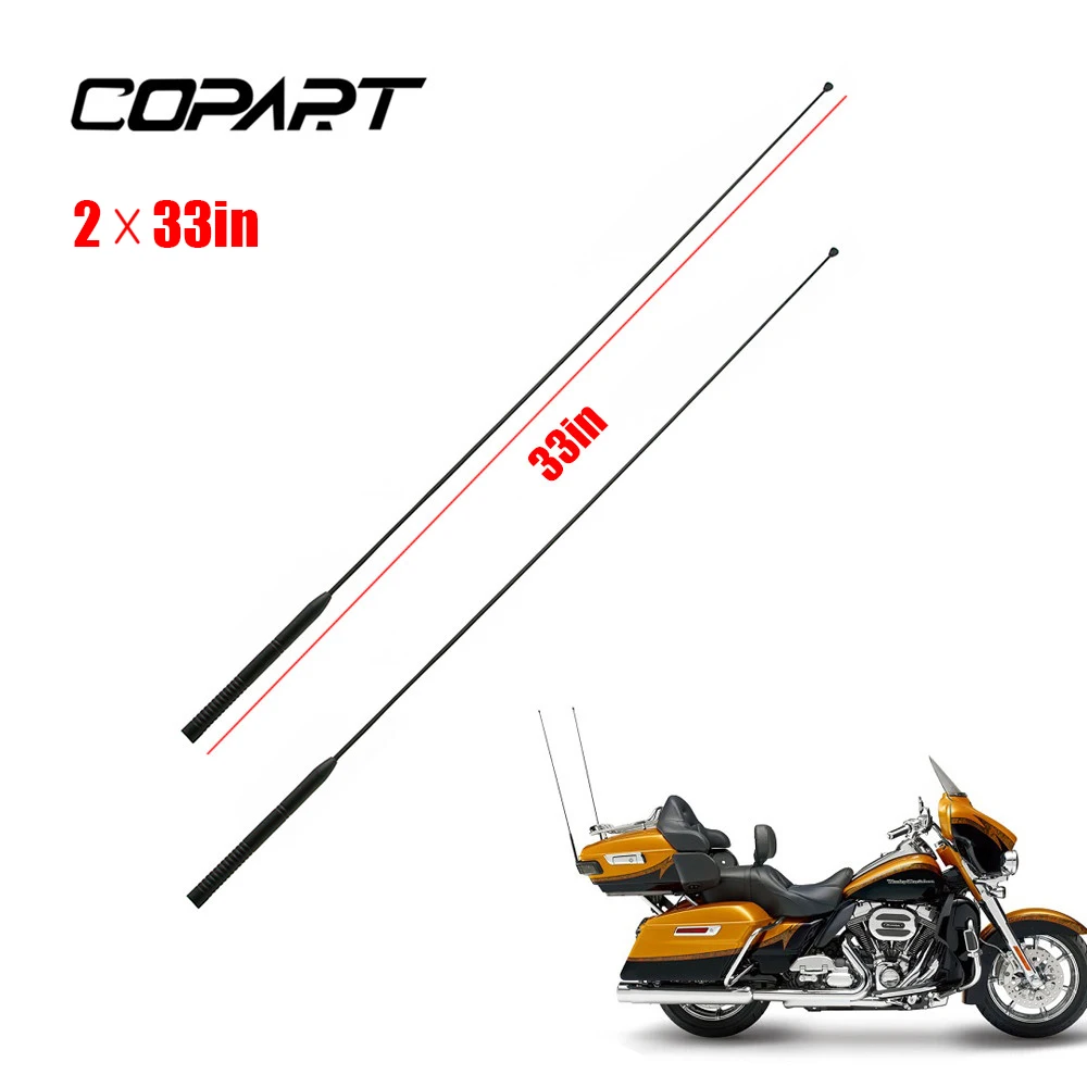 5-Inch Short Stubby Antenna – Fits Harley Davidson Road / Street / Electra / Tour Glide (Black)