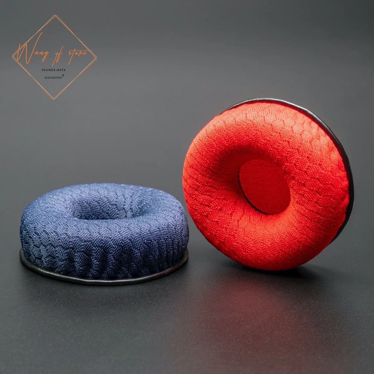 Cao Cấp Tai Bọt Miếng Lót Đệm Cho KOSS Porta Pro PP KSC35 KSC75 KSC55 Tai Nghe Xanh Đỏ Polyester Âm Thanh Độ Trong Suốt