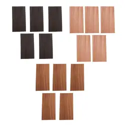 Set of 5pcs Guitar Wood Headplate Head Veneer Decor Guitar Shell Sheet Headplate Replacement Guitar Tool Parts Accs