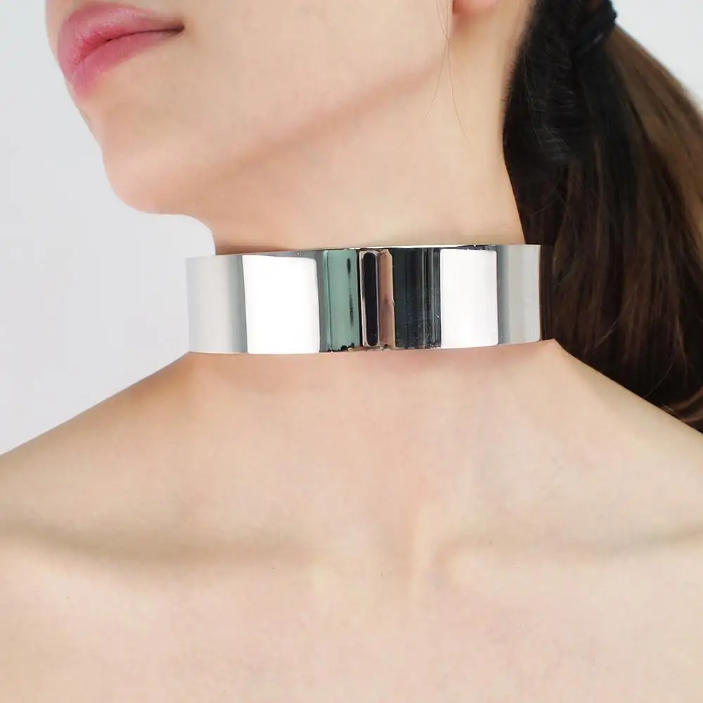 Stop Torque Choker naszyjnik dla kobiet Chokers duża ozdobna obroża naszyjnik maxi afrykańska biżuteria akcesoria UKEN