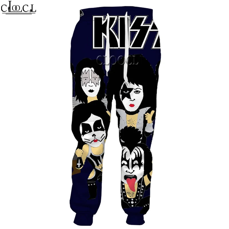 

CLOOCL Newest Rock Singer KISS Band 3D Print Fashion Men Women Sweatpants Casual Harajuku Autumn Trousers Drop Shipping