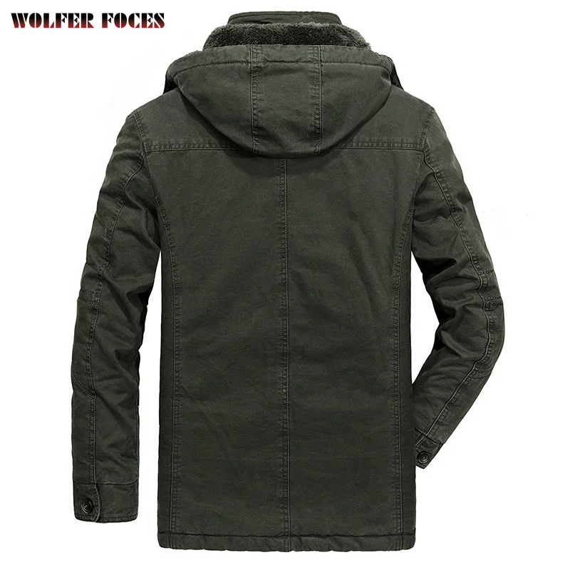 Listing Men\'s Mid-length Winter Jacket Large Size Style Cotton-padded Jacket L- 6XL Trend Cotton Heating Windproof Coats