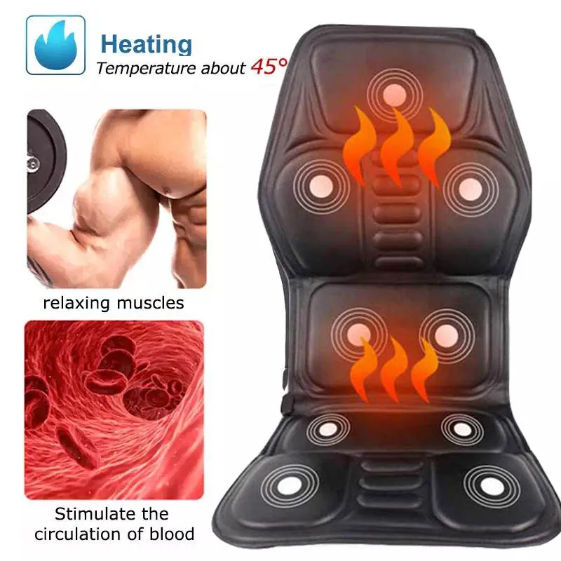 Massage Chair neck Massager back Electric Car Seat Vibrator Back Neck massagem Cushion Heat Pad For legs Waist Body Massageador