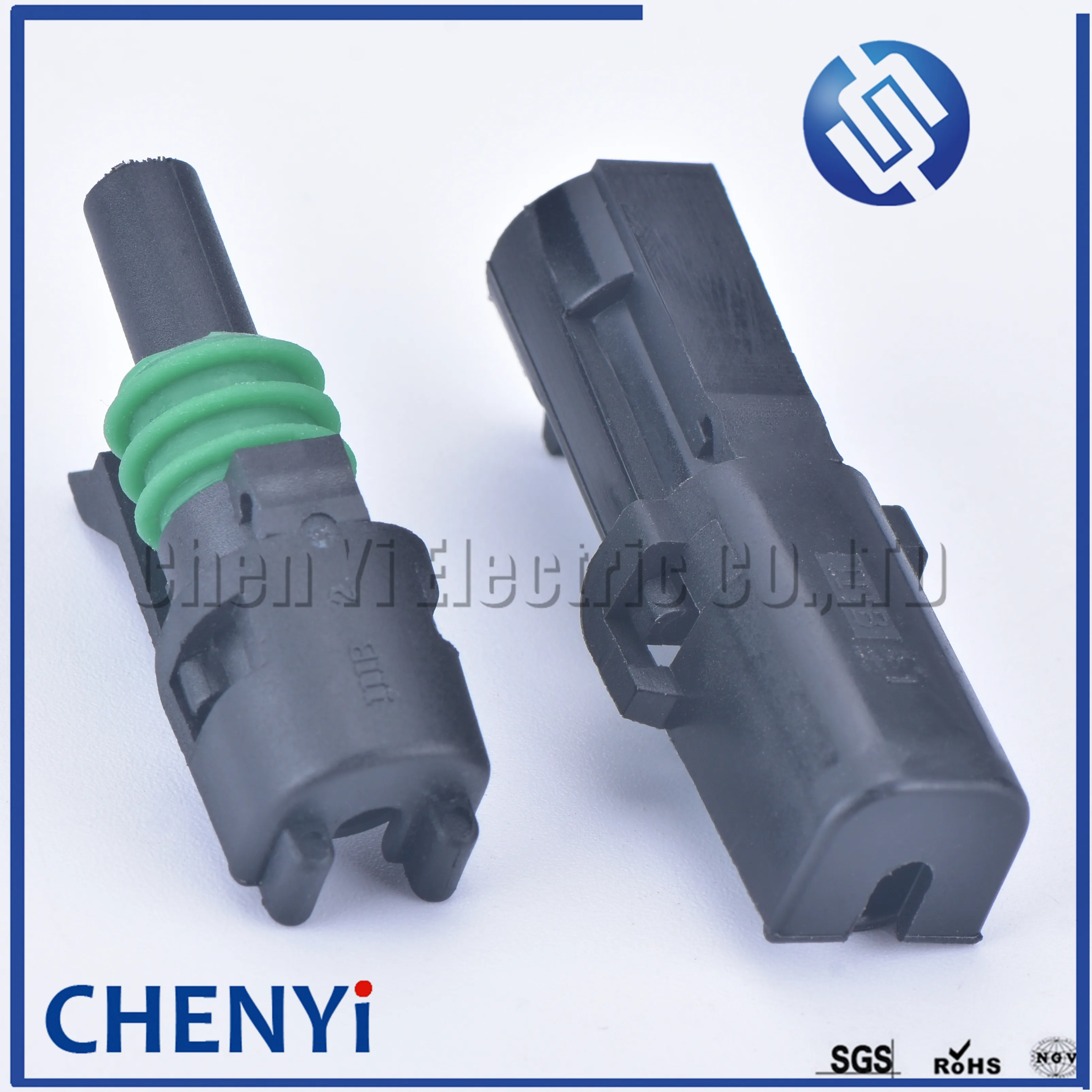 2 sets 1 pin 2.5 mm Series Car Auto Wire connector Female and Male Weather Pack Electrical Plug 12015791 12010996