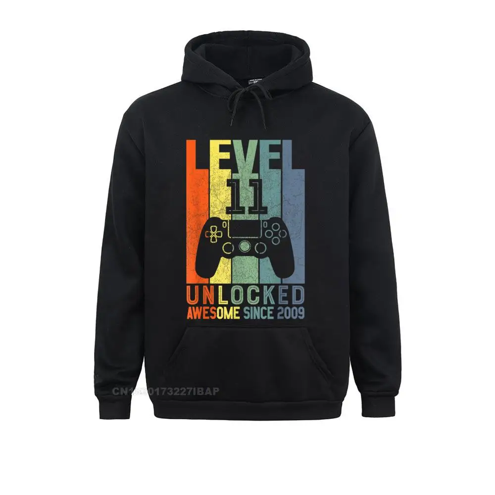 

Level 11 Unlocked Awesome Since 2009 11 Birthday Hoodie Classic Sweatshirts Fall Hoodies For Men Oversized Fitness Sweatshirts