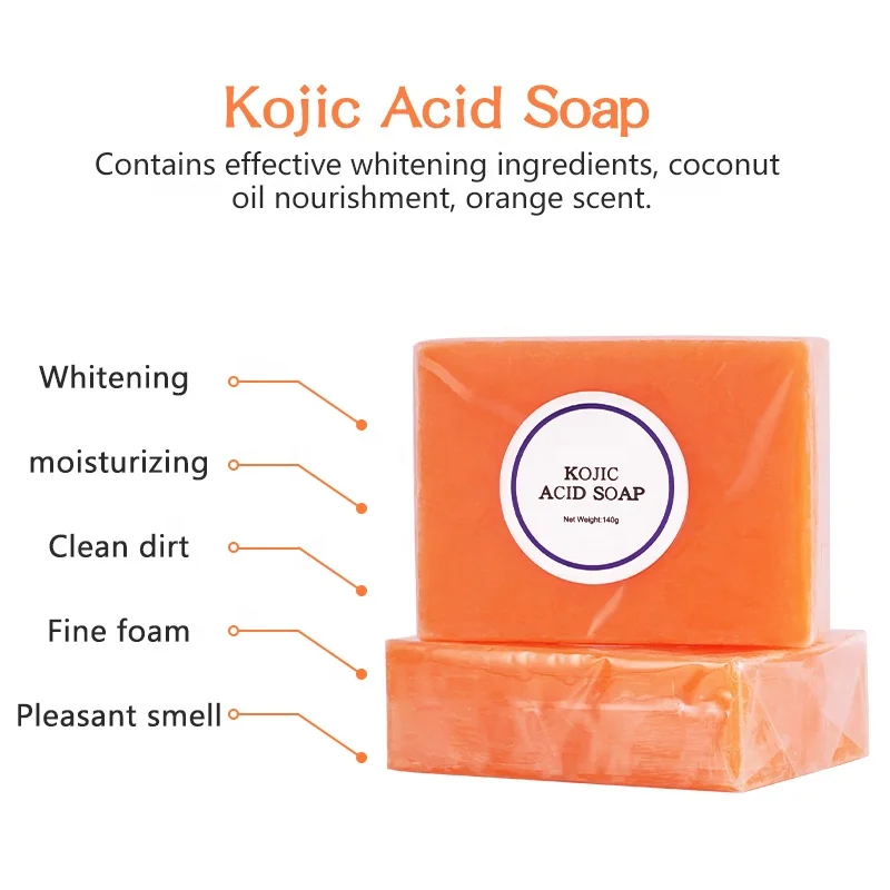 Exofoliating Lightening Handmade Skin Care Bleaching Brightening Face Whitening Body Toilet Kojic Acid Glutathione Soap