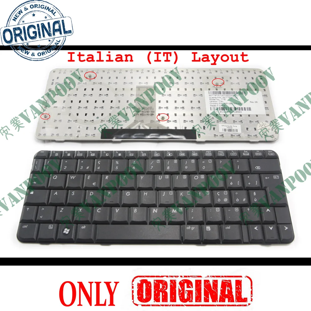 Новая клавиатура для ноутбука HP Pavilion tx1000 tx2000 tx1100 tx1200 tx1300 tx1400 TX1 TX2 Black Italian ITALIANO IT-AETT8TPI120