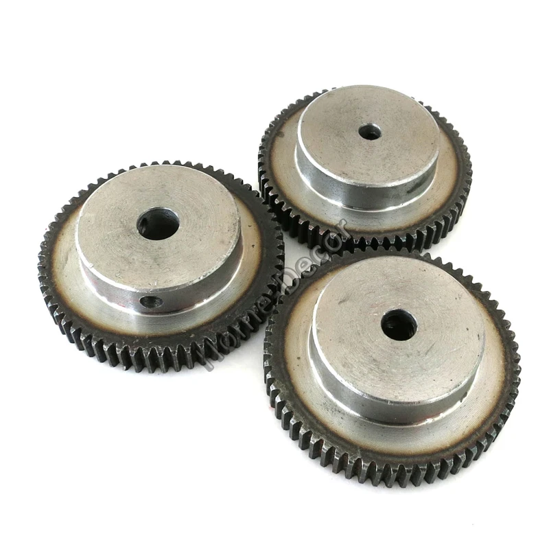 

1PCS 60T Teeth 1.0 Modulus DIY Spindle Steel Gear Toy Car Motor Gearbox Model Toy Motor Gear Shaft Gear 45# Steel Gear