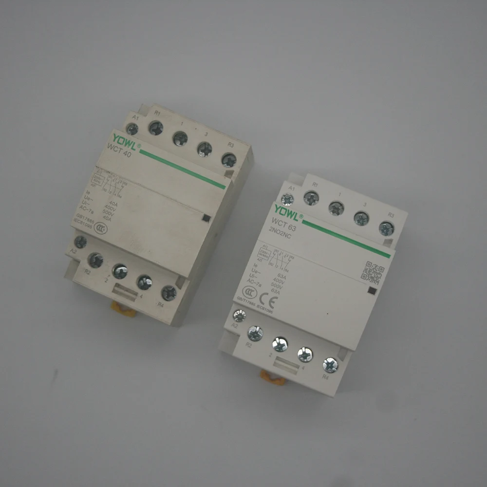 

4P 40A/63A 220V/230V 50/60HZ din rail household ac contactor 4NO 4NC 2NO 2NC