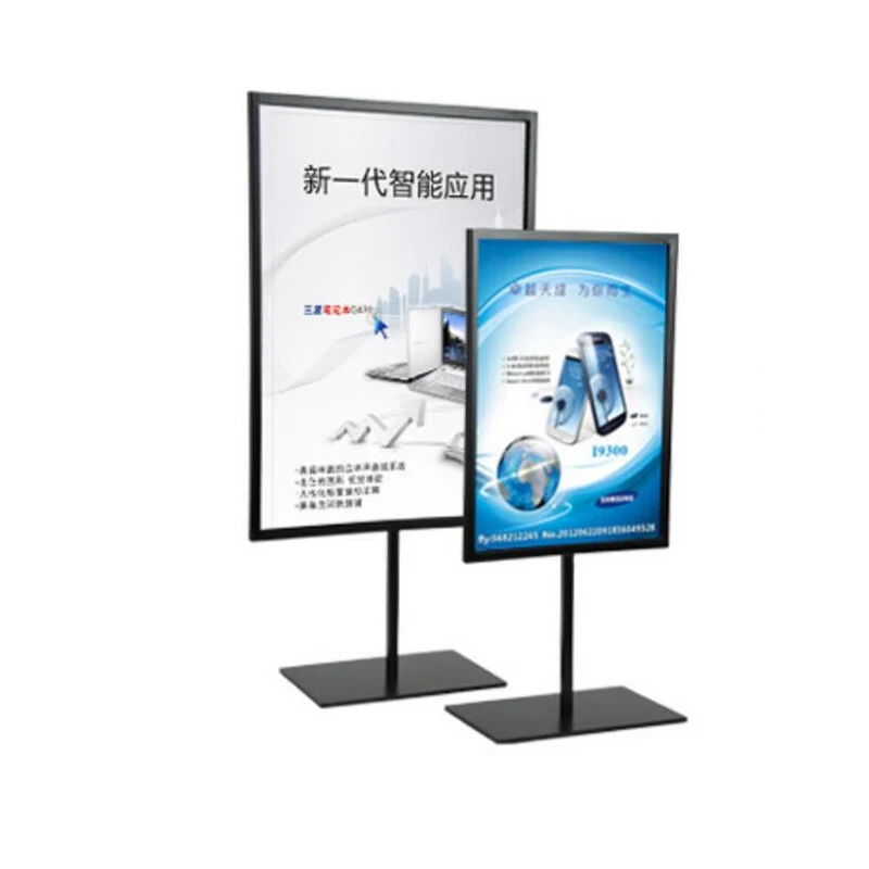 Double-Sided Table Poster Stand Rack, Metal Decca, Restaurant, Coffee Shop, Advertising Promotion, Display Stand Rack, A3A4