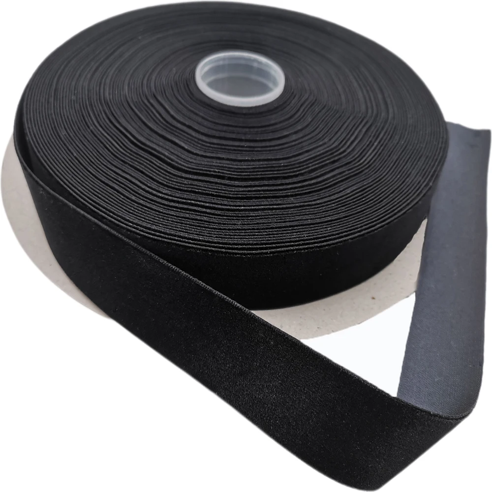 1 Inch 25MM black velvet ribbon single face headband Hair band accessories 10Meters Lot