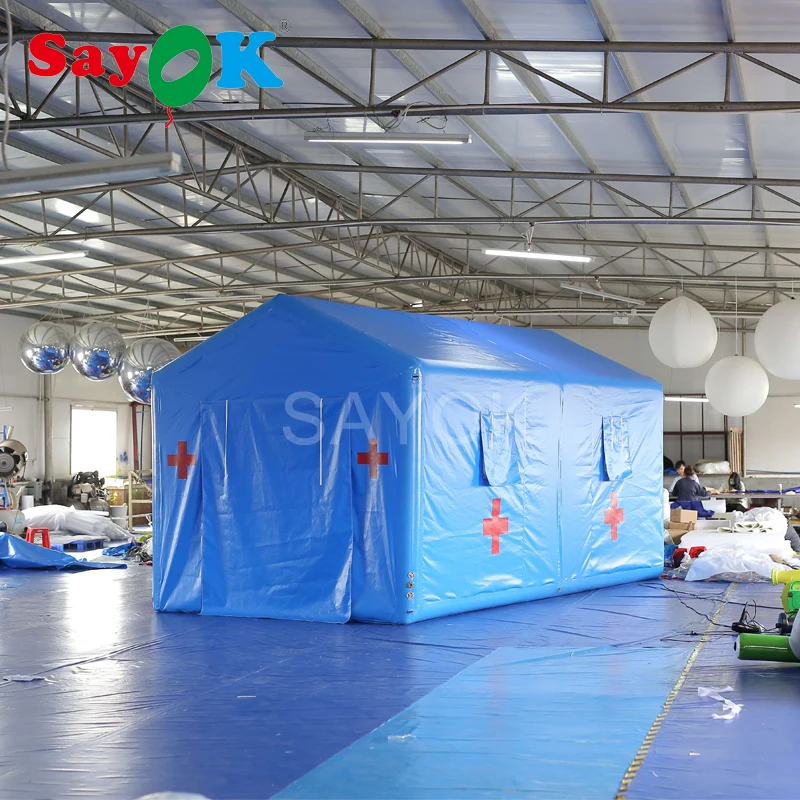 

Customized Airtight Inflatable Emergency Tent Inflatable Medical Tent for First Aid Patients Treatment