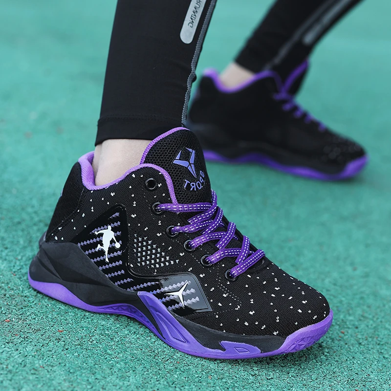 Dziecięcy jesienny trener wypoczynek na świeżym powietrzu buty do koszykówki chłopcy wygodne antypoślizgowe buty do koszykówki Zapatillas De Deporte