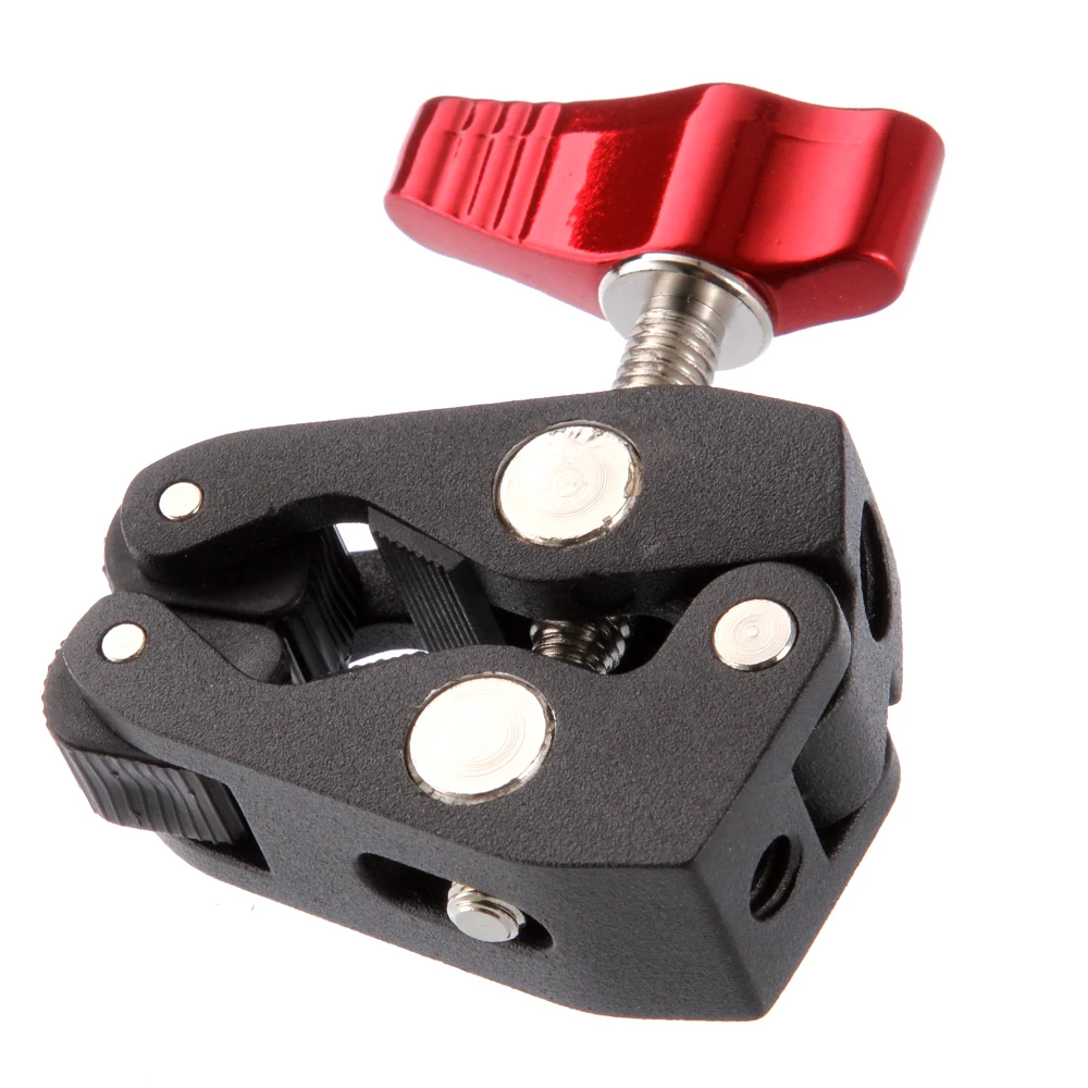 Ryh braço articulado garra de caranguejo super braçadeira clipe titular para estúdio luz flash câmera tripé monopé