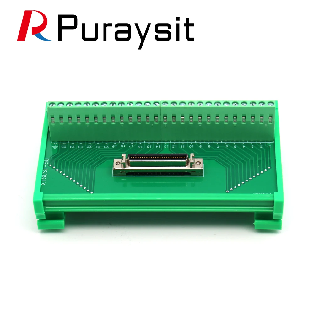 Puraysit Servo CN1 50pin terminal board SCSI 50pin Data Cable for Mitsubishi Delta Yaskawa Panasonic