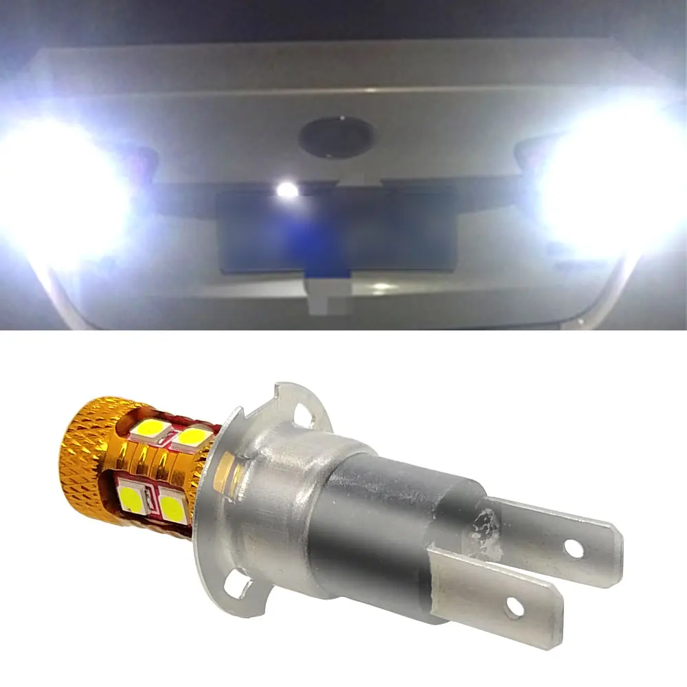 2PCS H3C Car Lights Fog Lamp H3 Super Bright 3030 9SMD 1200LM Day Lamp Driving Day Running Lamp Car Headlight White 12V