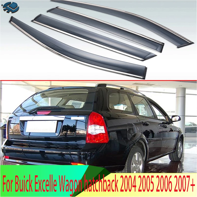 

For Buick Excelle Wagon hatchback 2004 2005 2006 2007+ Plastic Exterior Visor Vent Shades Window Sun Rain Guard Deflector 4pcs