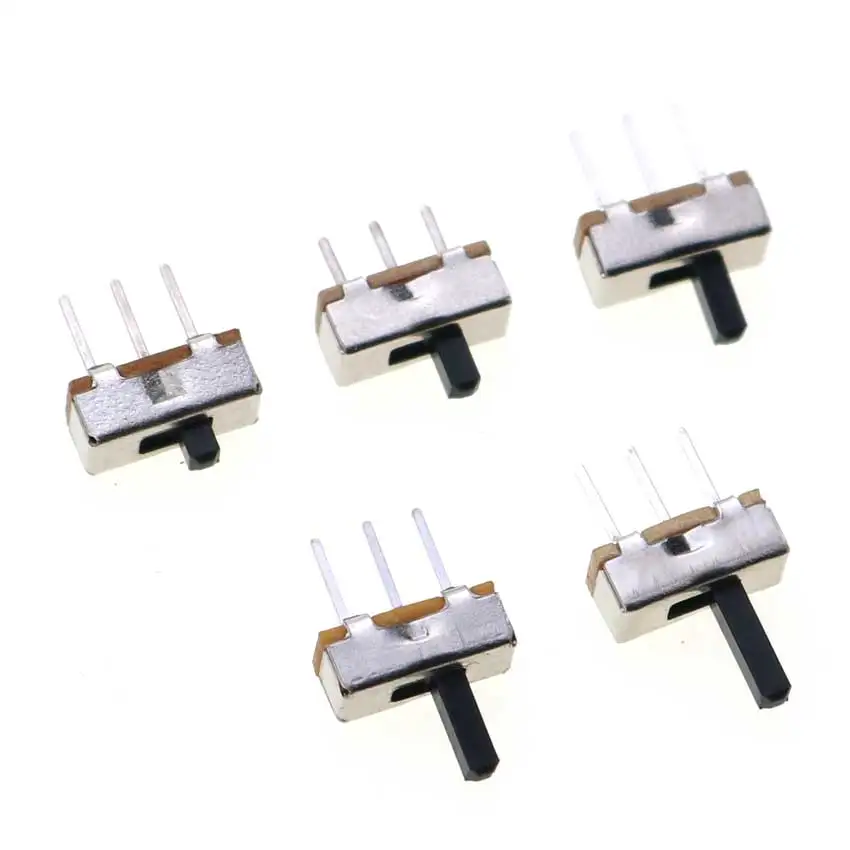 10/50/100PCS SS12D00 G2 G3 G4 G5 G6 Interruptor ON-OFF Mini Slide Switch 3Pin 1P2T 2 Position Toggle Switch Handle