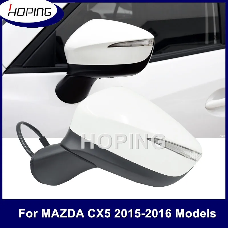

Hoping White Rearview Mirror Assy For Mazda CX-5 2015 2016 With Electric Angle Adjust Folding Heating Blind Spot Monitoring