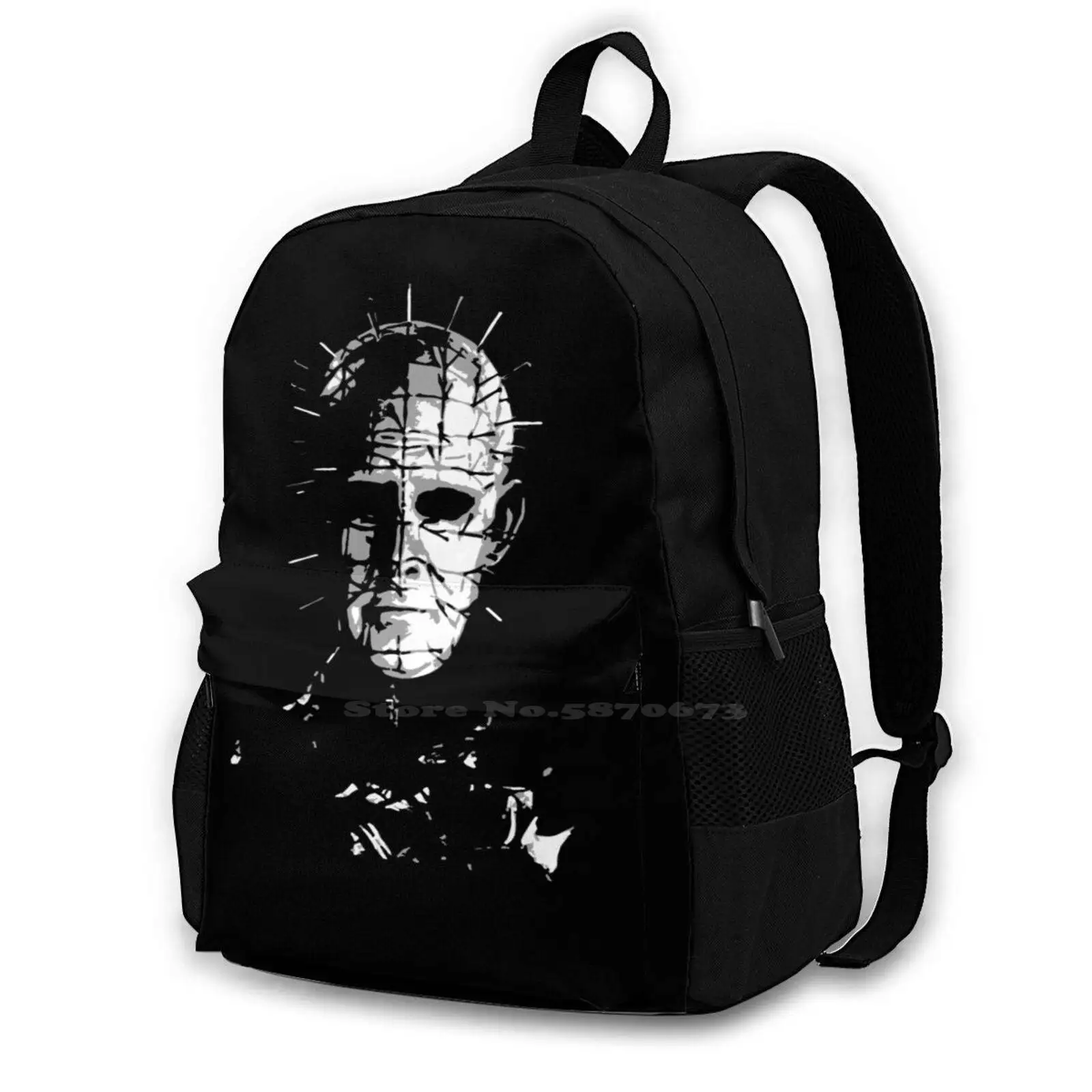 Hellraiser Large Capacity School Backpack Laptop Bags Hellraiser Pinhead Clive Barker Blood Cenobite